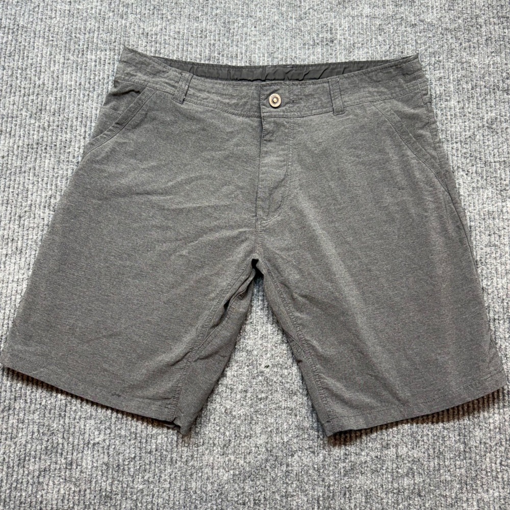 Kuhl 36 Gray Hybrid Shorts Outdoor Hiking Water Quick Dry Performance